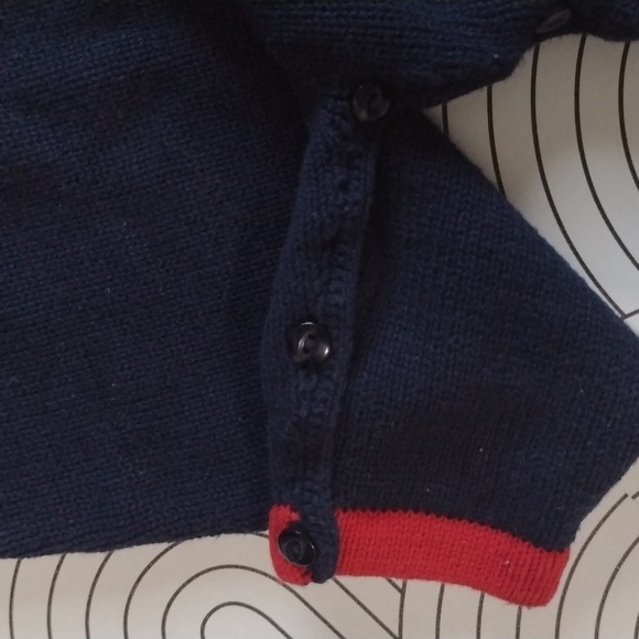 Purple mountain red socks knit romper - Picture 5 of 5